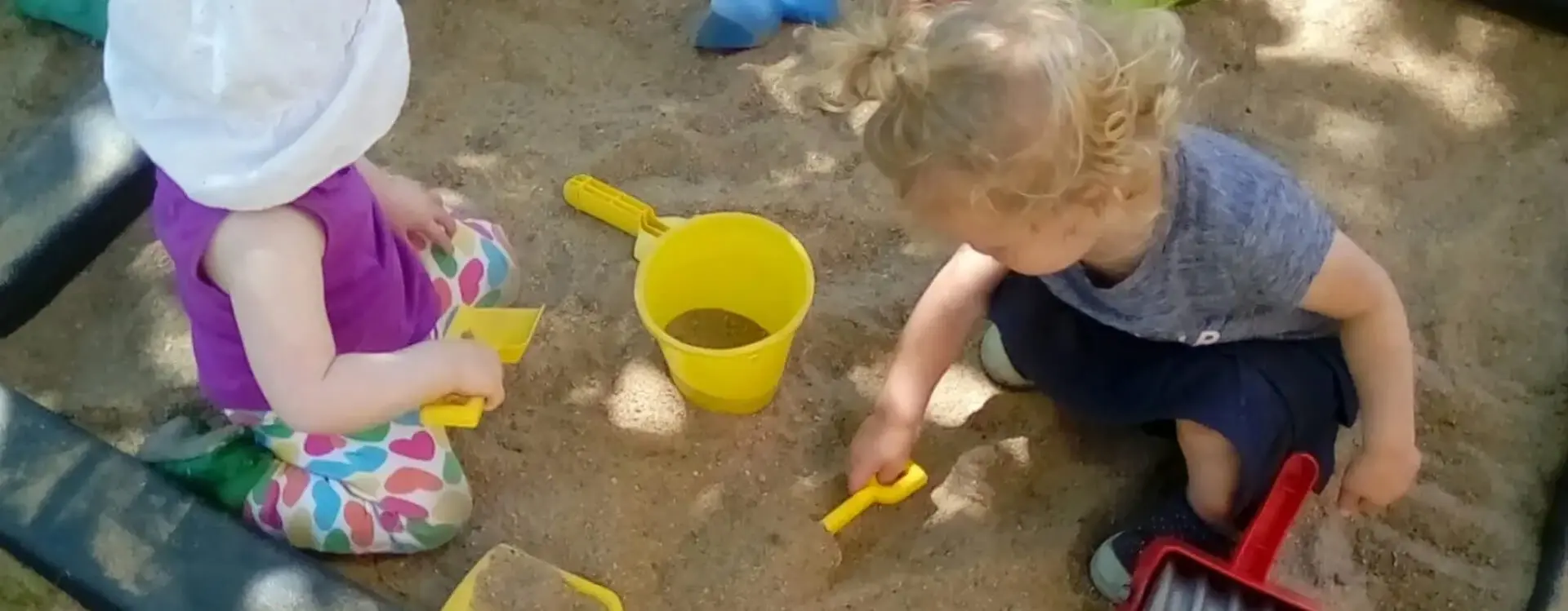 Kids Playing in Sand